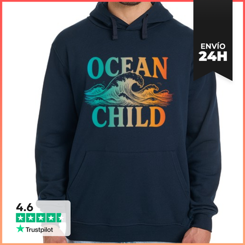 Sudadera Unisex Con Capucha Ocean Child LaTostadora - latostadora.com - Modalova