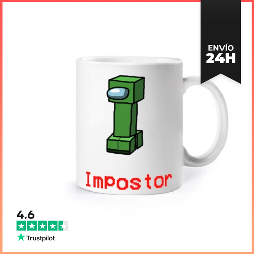 Taza Impostor Creeper Among Us LaTostadora - latostadora.com - Modalova