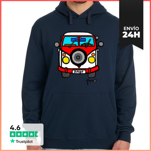 Sudadera Unisex Con Capucha La Furgo Rueda De Repuesto - latostadora.com - Modalova