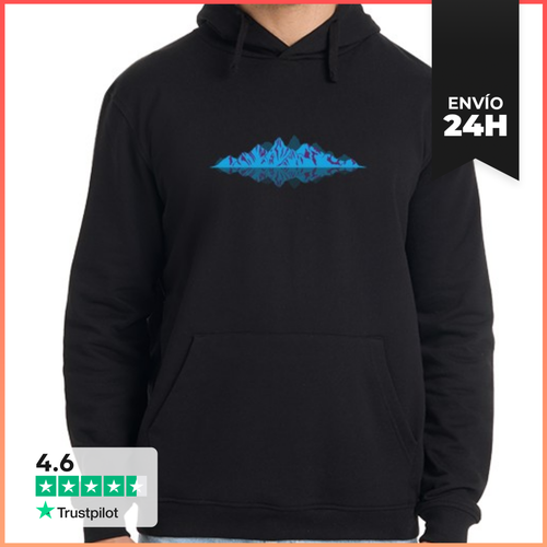 Sudadera Unisex Con Capucha Espejo De Montañas LaTostadora - latostadora.com - Modalova