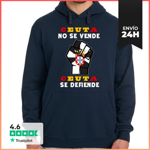 Sudadera Unisex Con Capucha Ceuta No Se Vende, Ceuta Se Defiende - latostadora.com - Modalova