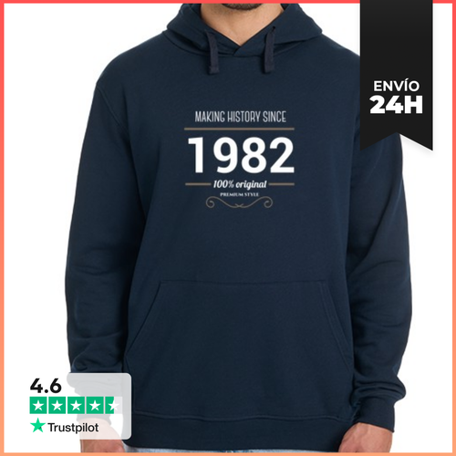 Sudadera Unisex Con Capucha Sudadera Making History 1982 - latostadora.com - Modalova