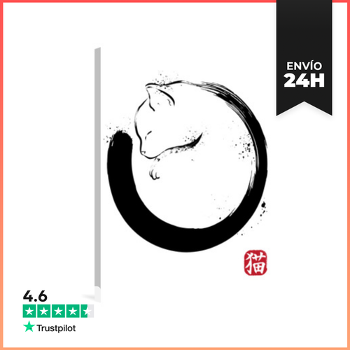 Lienzo Vertical Purrfect Circle LaTostadora - latostadora.com - Modalova