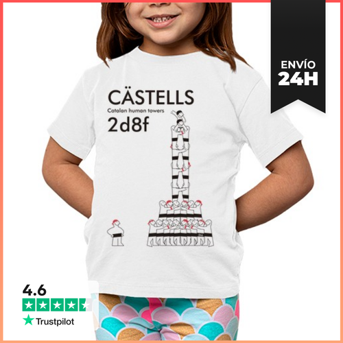 Camiseta Clásica Para Niños Castells 2d8f N LaTostadora - latostadora.com - Modalova