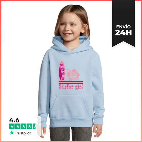 Sudadera Para Niños Con Capucha Sudadera Niña Surf LaTostadora - latostadora.com - Modalova