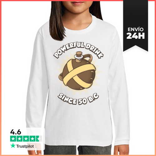 Camiseta Manga Larga Para Niños Bebida Poderosa LaTostadora - latostadora.com - Modalova