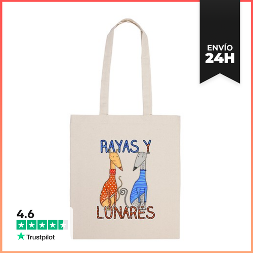 Bolsa De Tela Rayas Y Lunares Tote Bag LaTostadora - latostadora.com - Modalova