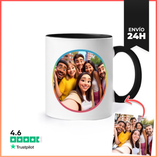 Taza De Colores Efecto Animación 3D Los Amigos Son Para Siempre - latostadora.com - Modalova
