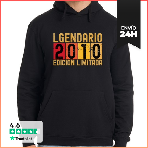 Sudadera Unisex Con Capucha Legendario 2010 Edicion Limitada - latostadora.com - Modalova