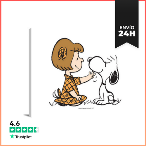 Lienzo Horizontal Lucy And Snoopy VIntage LaTostadora - latostadora.com - Modalova