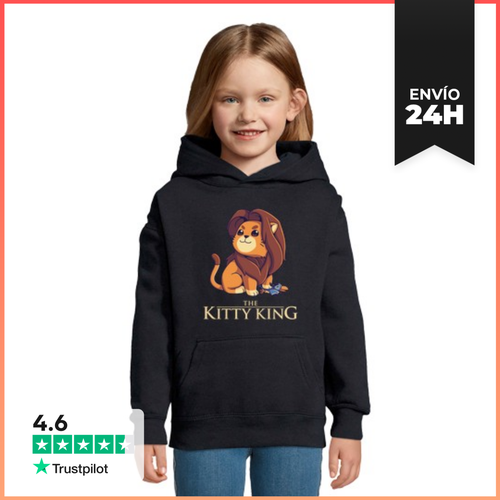 Sudadera Para Niños Con Capucha Rey Gatito Simba Leon 90s - latostadora.com - Modalova
