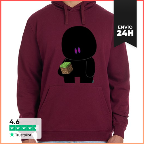 Sudadera Unisex Con Capucha Bubble Minecraft Enderman LaTostadora - latostadora.com - Modalova