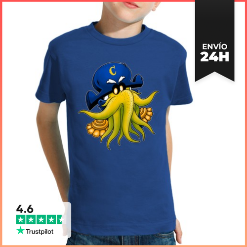 Camiseta Clásica Para Niños Capitán Cthulhu LaTostadora - latostadora.com - Modalova