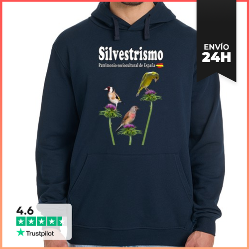 Sudadera Unisex Con Capucha Tres Plumas, Jilguero, Pardeillo - latostadora.com - Modalova