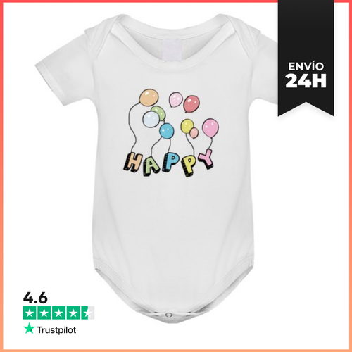 Body Bebé Happy. Globos LaTostadora - latostadora.com - Modalova