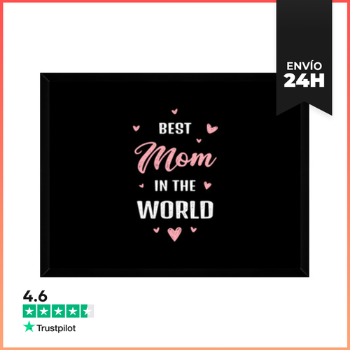 Cuadro Con Marco Horizontal Mejor Mamá Del Mundo Mejor Mamá De - latostadora.com - Modalova