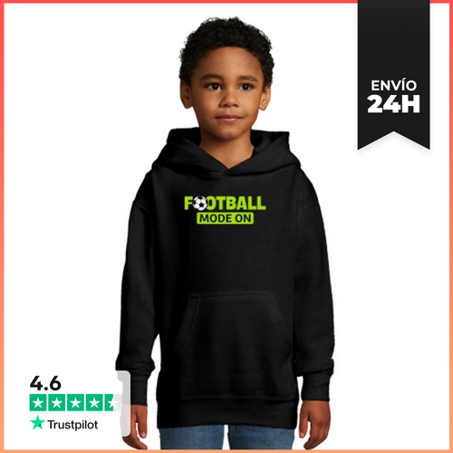 Sudadera Para Niños Con Capucha Modo De Fútbol Activado - latostadora.com - Modalova
