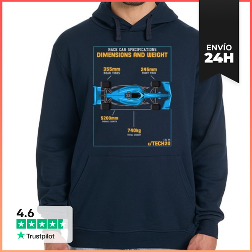Sudadera Unisex Con Capucha Coche Fórmula 1 Especificaciones - latostadora.com - Modalova