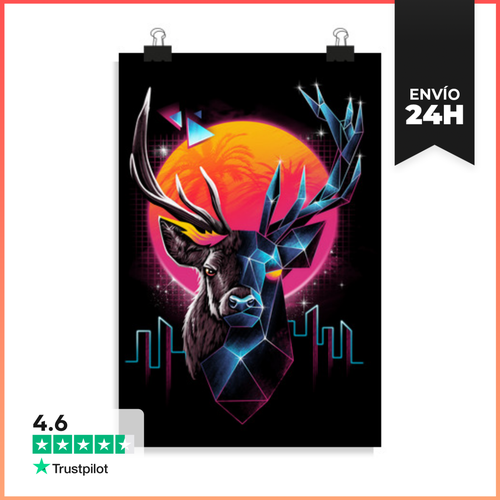 Póster Vertical Rad Stag LaTostadora - latostadora.com - Modalova