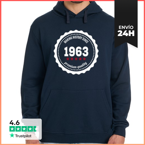 Sudadera Unisex Con Capucha Making History Since 1963 Sudadera - latostadora.com - Modalova