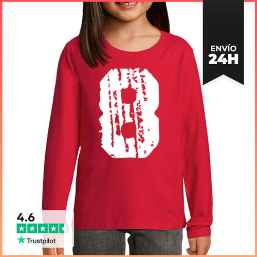 Camiseta Manga Larga Para Niños Retro 8 LaTostadora - latostadora.com - Modalova