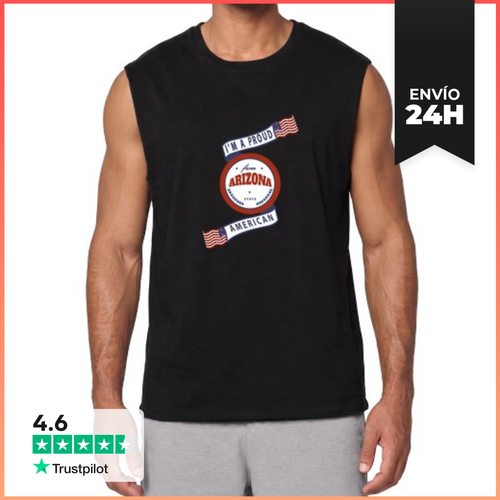 Camiseta Sin Mangas Insignia Del Estado De Arizona Orgulloso - latostadora.com - Modalova
