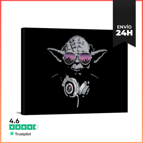 Lienzo Horizontal Dj Yoda Original LaTostadora - latostadora.com - Modalova