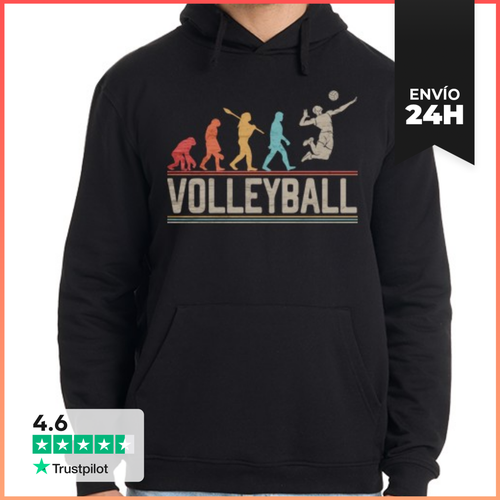 Sudadera Unisex Con Capucha Evolución Del Voleibol Voleibol - latostadora.com - Modalova