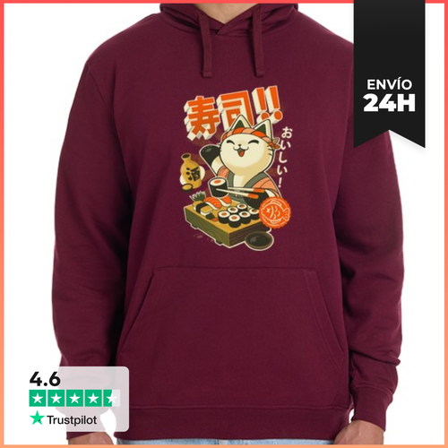 Sudadera Unisex Con Capucha Sushi Chef LaTostadora - latostadora.com - Modalova