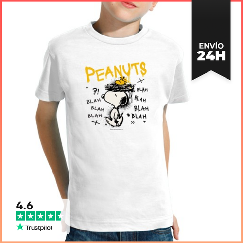 Camiseta Clásica Para Niños Peanuts Blah Blah Blah Blah - latostadora.com - Modalova