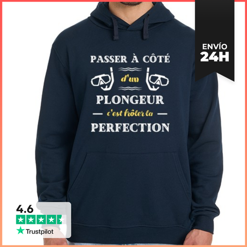 Sudadera Unisex Con Capucha Perfección Buceador Humor Buceo - latostadora.com - Modalova