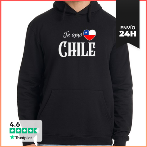 Sudadera Unisex Con Capucha Amo Chile, Orgullo Chileno - latostadora.com - Modalova