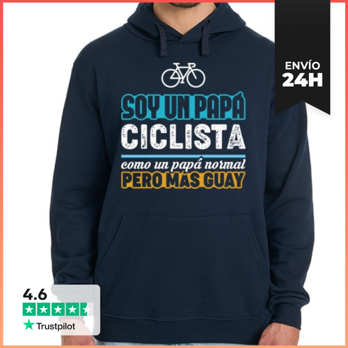 Sudadera Unisex Con Capucha Papá Ciclista LaTostadora - latostadora.com - Modalova