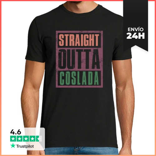 Camiseta Hombre Clásica Straight Outta Coslada LaTostadora - latostadora.com - Modalova