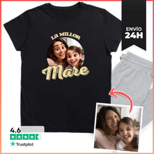 Pijama La Millor Mare Foto Personalizable Efecto Animació 3D - latostadora.com - Modalova