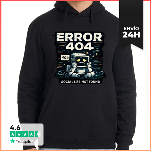 Sudadera Unisex Con Capucha Error 404 LaTostadora - latostadora.com - Modalova