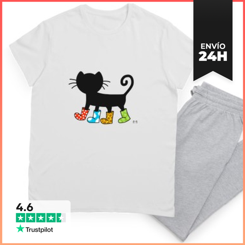 Pijama Gato Con Botas LaTostadora - latostadora.com - Modalova