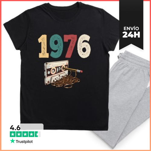 Pijama 1976 Cassette Retro Cumpleaños LaTostadora - latostadora.com - Modalova