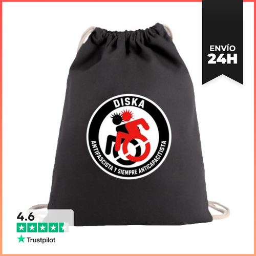 Mochila Saco Con Cuerdas DISKA ANTIFASCISTA Y ANTICAPACITISTA - latostadora.com - Modalova