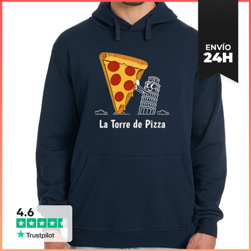 Sudadera Unisex Con Capucha La Torre De Pizza LaTostadora - latostadora.com - Modalova