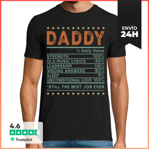 Camiseta Hombre Clásica DADDY DAILY VALUE BEST JOB EVER - latostadora.com - Modalova