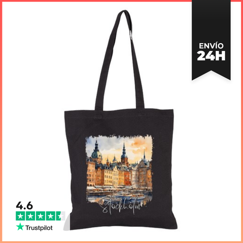 Bolsa De Tela Acuarela De Estocolmo, Estocolmo Suecia LaTostadora - latostadora.com - Modalova