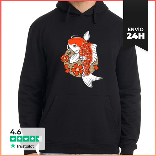 Sudadera Unisex Con Capucha Koi Carp LaTostadora - latostadora.com - Modalova