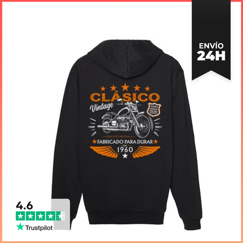 Sudadera Unisex Con Capucha Clásico Fabricado Para Durar 1960 - latostadora.com - Modalova
