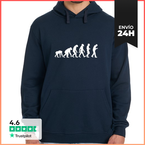 Sudadera Unisex Con Capucha Evolución Portátil LaTostadora - latostadora.com - Modalova