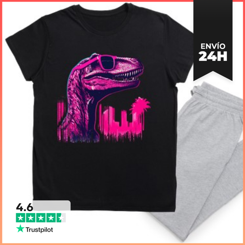 Pijama Velociraptor Rosa En Miami Beach LaTostadora - latostadora.com - Modalova