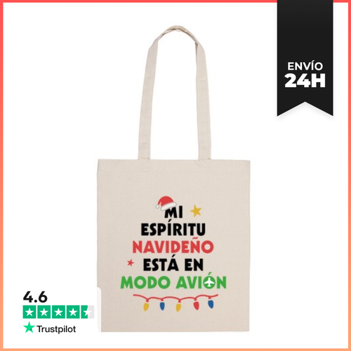 Bolsa De Tela ESPÍRITU NAVIDEÑO MODO AVIÓN LaTostadora - latostadora.com - Modalova
