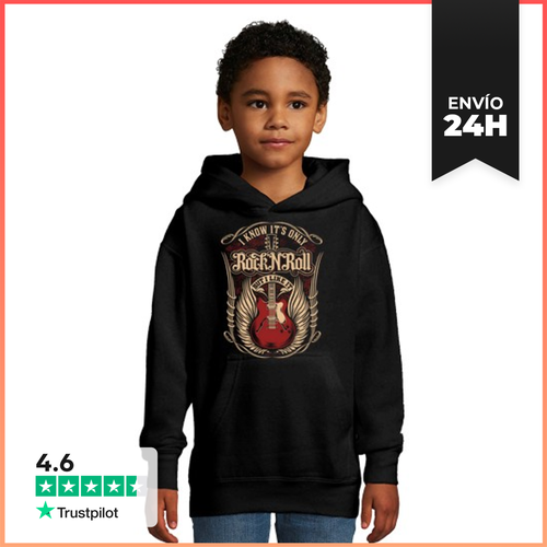 Sudadera Para Niños Con Capucha I Know Its Only Rock N Roll - latostadora.com - Modalova
