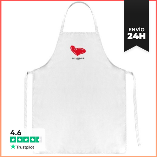 Delantal Corazón Rojo Mimbas LaTostadora - latostadora.com - Modalova
