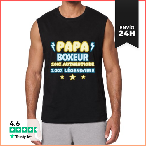 Camiseta Sin Mangas Papá Boxeador Boxeo Día Del Padre LaTostadora - latostadora.com - Modalova